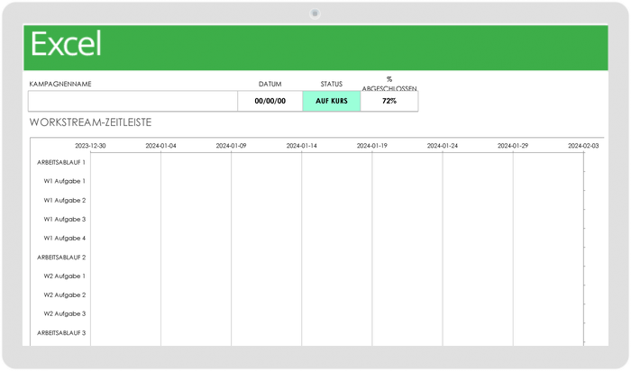 Projektmanagement-Roadmap-Vorlage