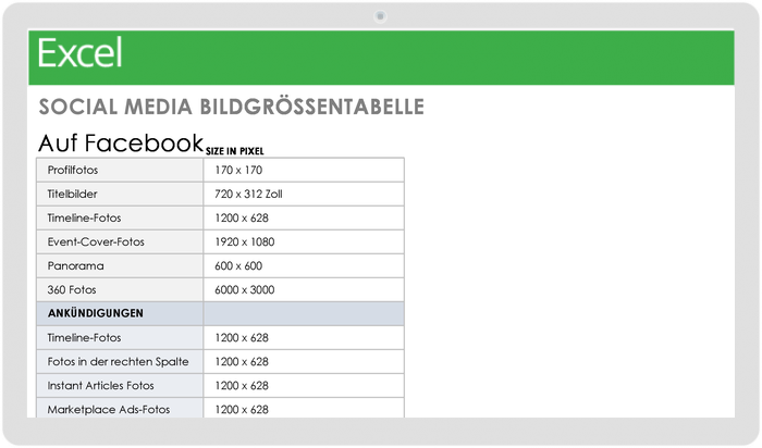 Social Media Image Size Chart 49543 - DE