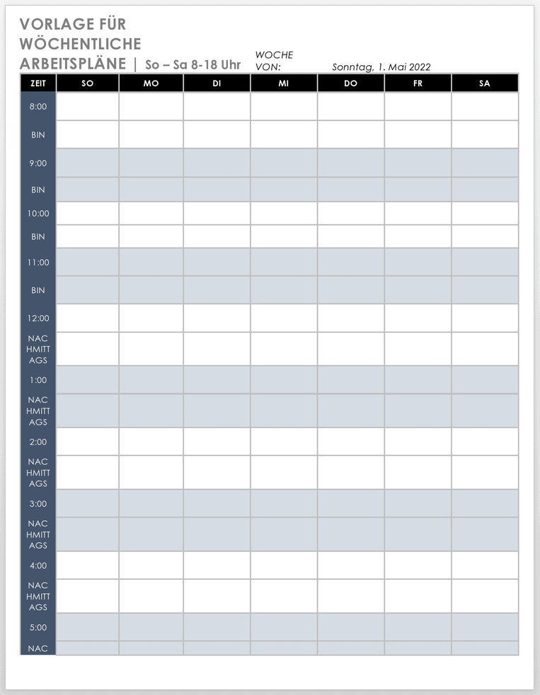  So-Sa Wochenplan 20-18 Uhr Vorlage